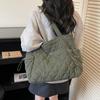 Corduroy Tote Bag Women's Commuter Handbag Large Capacity Shoulder Bag