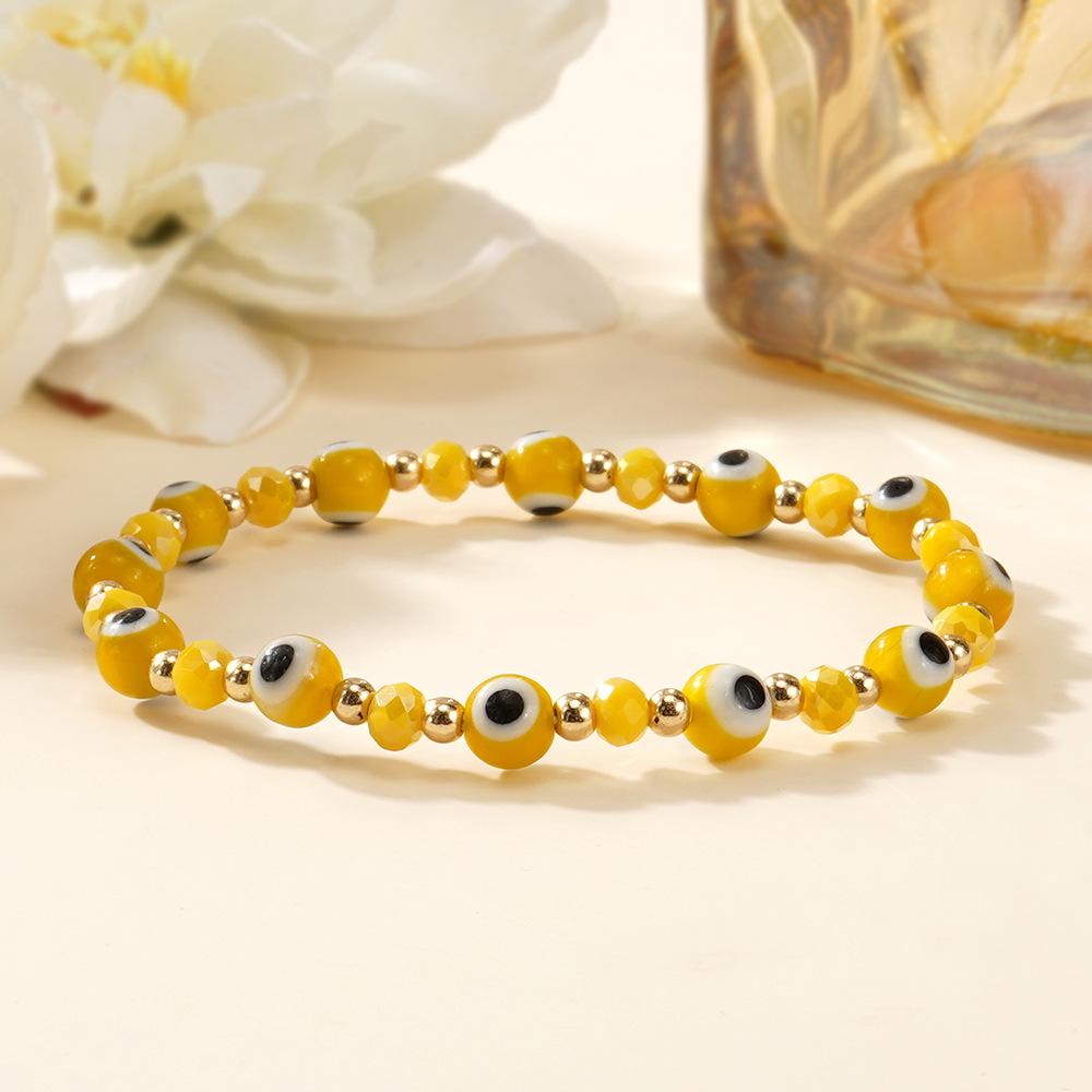 Colorful Evil Eye Beaded Bracelet: Stylish Design for Everyday Wear