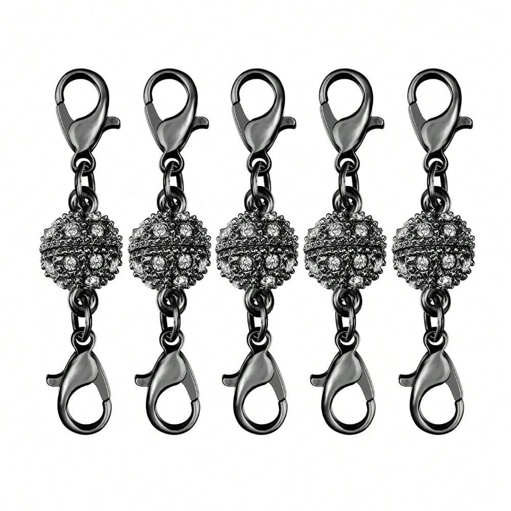 5pcs Portable Alloy Jewelry Clasps Delicate Rust-proof Bracelets Clasps Universal Jewelry Findings DIY Crafts