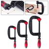2/3/4 Inch Woodworking G-shaped Clip Clamp Strong Clamping Force Plastic Rubber Clamp Adjustable Fixing Clip Hand Tools