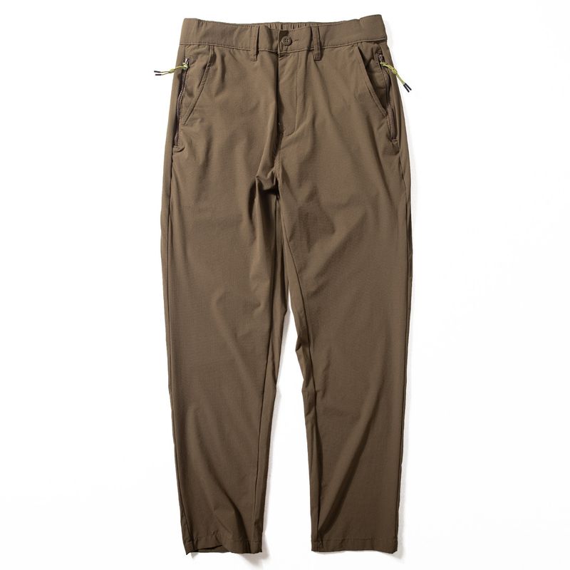 Summer Thin Long Pants for Men, Basic Versatile Work Pants, Water-Resistant, Stretchy, Quick-Dry, Loose Straight-Leg Casual Pants