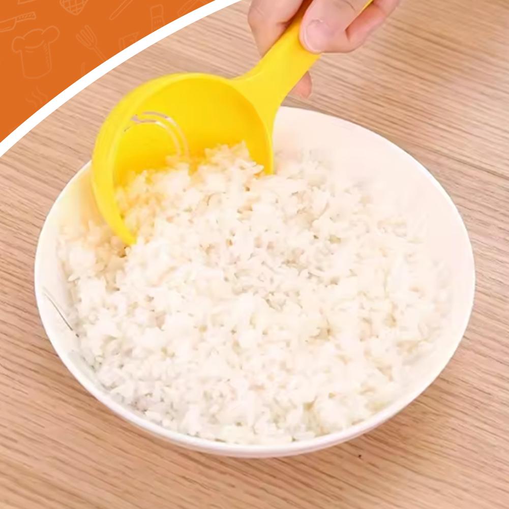 1/2pc-Rice Spoon,Non-stick DIY Rice Scoop Mold, Rice Ball Spoon, Half Round Rice Porridge Spoon, Kitchen Accessories