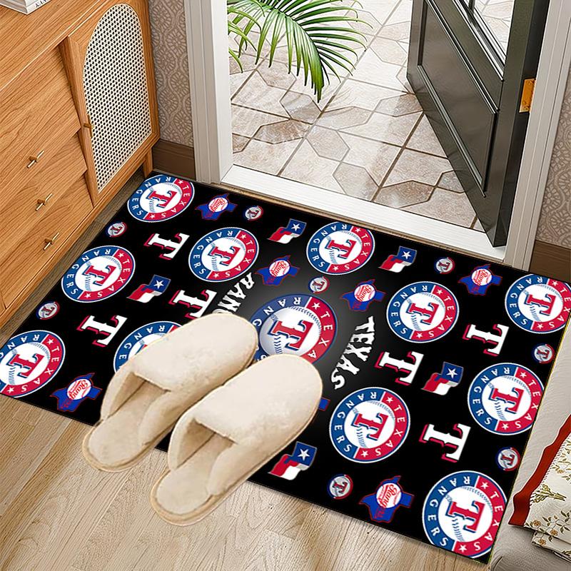 Texas Baseball Rug Office Carpet Non-Slip Mat, Chair Rug Floor Covering for Gaming, Bedroom, Living Room , Home Decor Christmas Gift