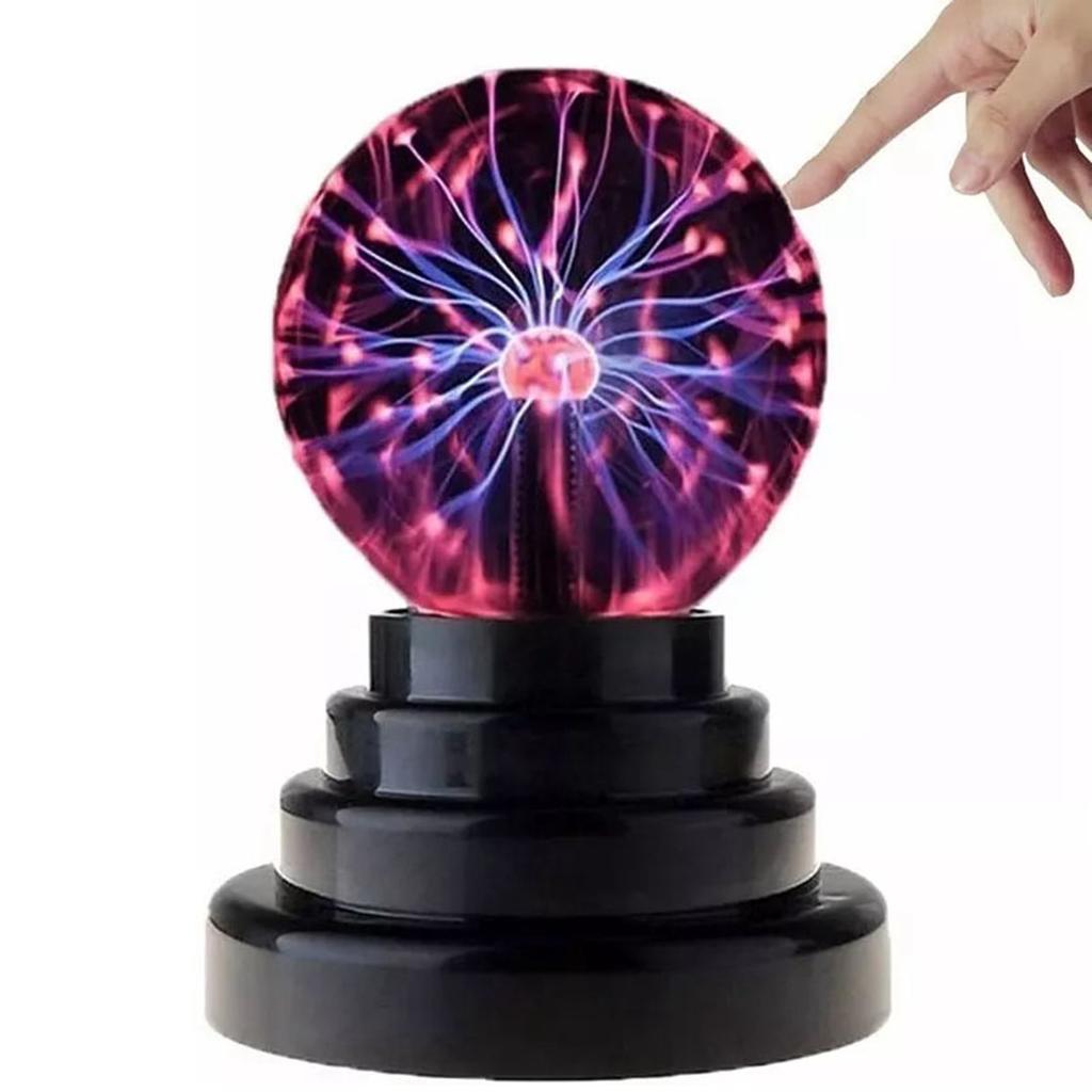 3 Inch Magic Plasma Ball Lamp Touch Sensitive Plasma Ball Light for Parties Decorations Prop Home