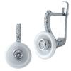 Silver Earrings with , Ceramics (1908600)