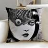 Classic Manga Artist Junji Ito Cushion Cover Soft & Easy-Wash Pillow Case – Versatile For Couch, Bed, Travel And Office