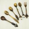 6Pcs Retro Coffee Spoons Fork Tableware
