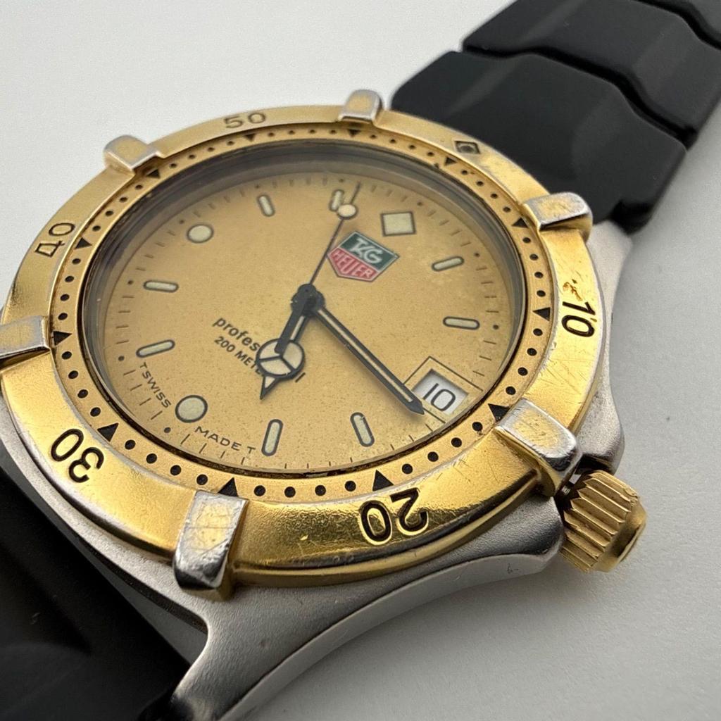 Used TAG HEUER Professional 964.006 Men's Watch Quartz Working Item Battery Replaced [T448]
