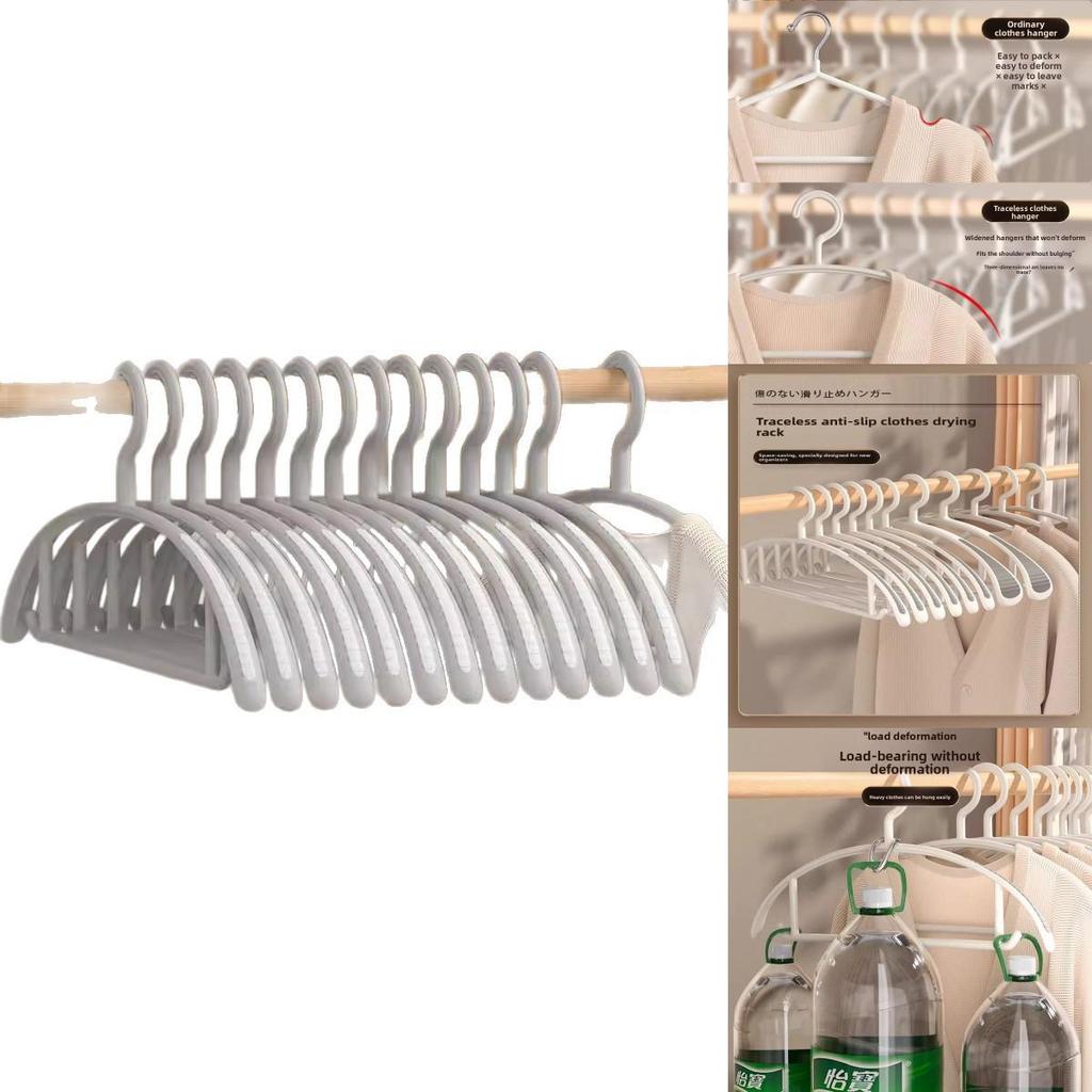 Modern Plastic Hangers For Clothes And Pants With Nonslip Design Perfect For Student Dorms