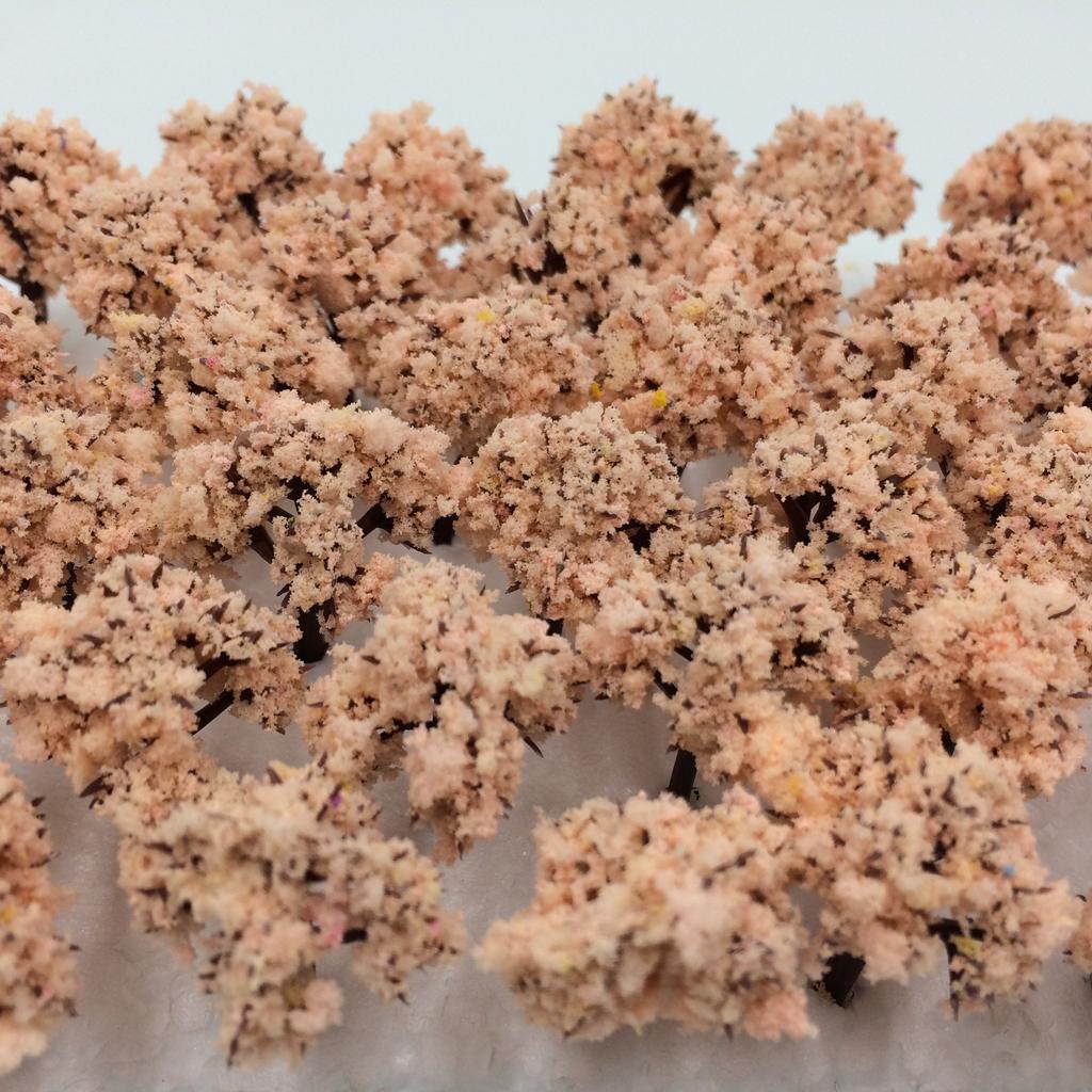 Wald, wählbare Farben, Menge 50 oder 100 Stück [DauStage] Nenngröße Diorama, Eisenbahn, Architekturmodell, Bäume, Landschaft, 3cm (09, Kirsche