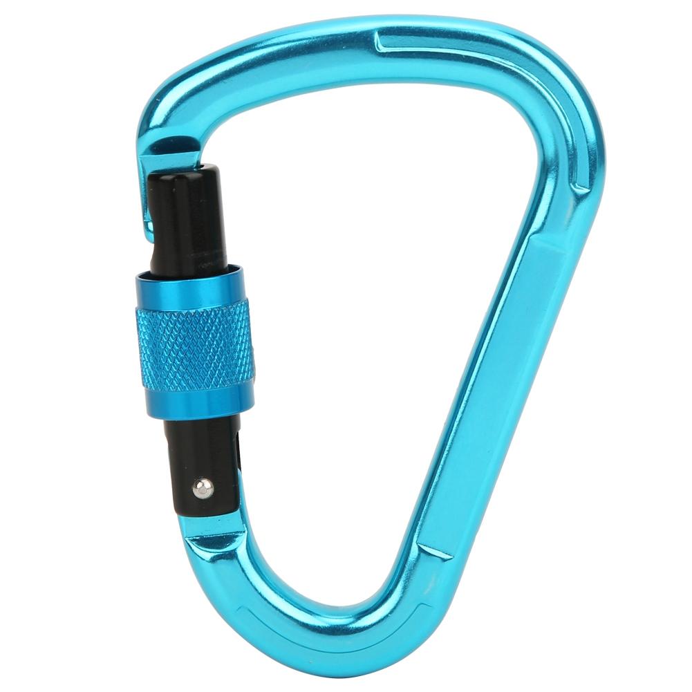 7075 Aviation Aluminum Outdoor Climbing Professional Mountaineering Pear Shape Automatic Lock Exploration     Carabiner