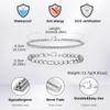 2pcs Stainless Steel Bracelet for Men,Silver Color Wheat Chain Figaro Chain Link Bracelets,Hip Hop Trend Jewelry Gift