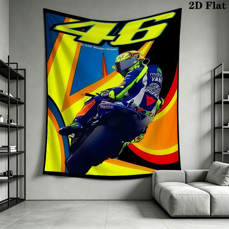 Rossi Force Wall Tapestry Aesthetic Wall Hanging Printed Fabric Blanket Decorative Tapestries for Bedroom Living Room Home Decor