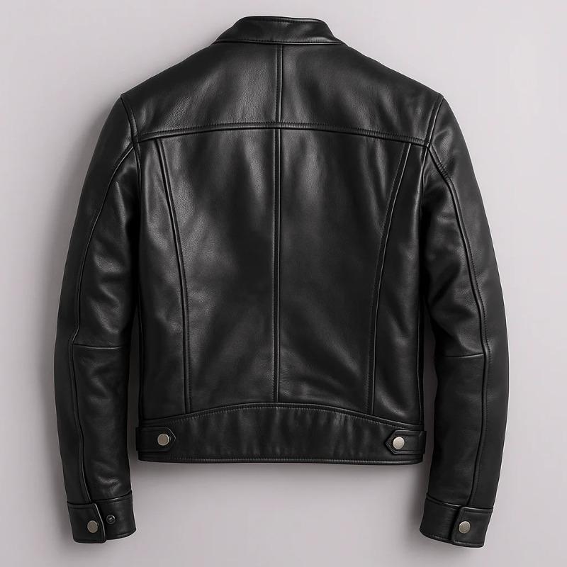 Men's Winter Motorcycle Style Men's Leather Fashion Slim Fit Jacket Men's Jacket Thickened