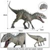 2020 New 34x8x18cm Jurassic Indominus Rex Action Figures Open Mouth Savage Tyrannosaurus Dinossauro World Animals Model Kid Toy