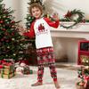 Print Cute Family Set Pajamas, Home Clothes, Family Set Long Sleeve Top Pants Set