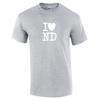 I Heart Love ND Shirt North Dakota Peace Garden State Gray White Gift T-shirt Unisex T-Shirt