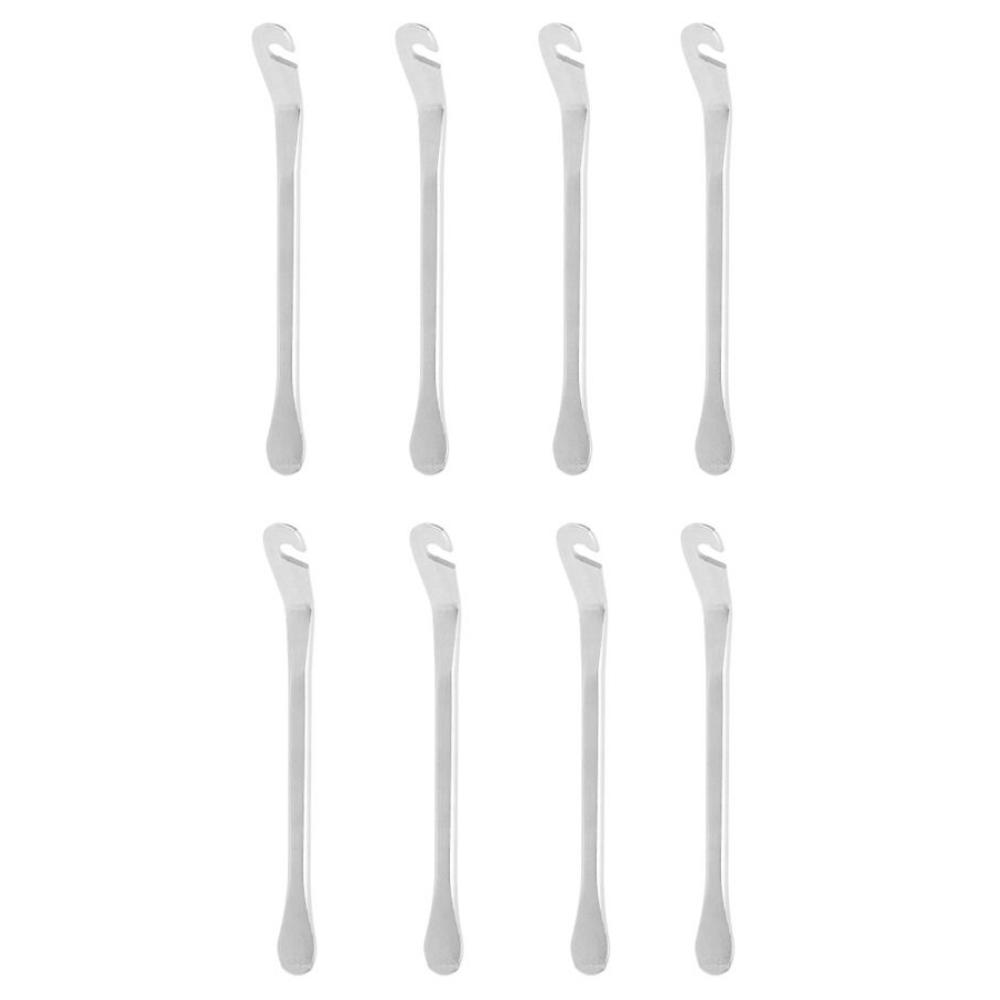 

8PCS 45# Steel Bike Tire Pry Bar Curved Tire Repair Bar Portable Bike Tire Levers Bike Tube Repair 8PCS
