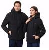 Men's Smart Heated Winter Jacket with Hood - Warm, Constant Temperature, Cold-Proof Cotton Coat