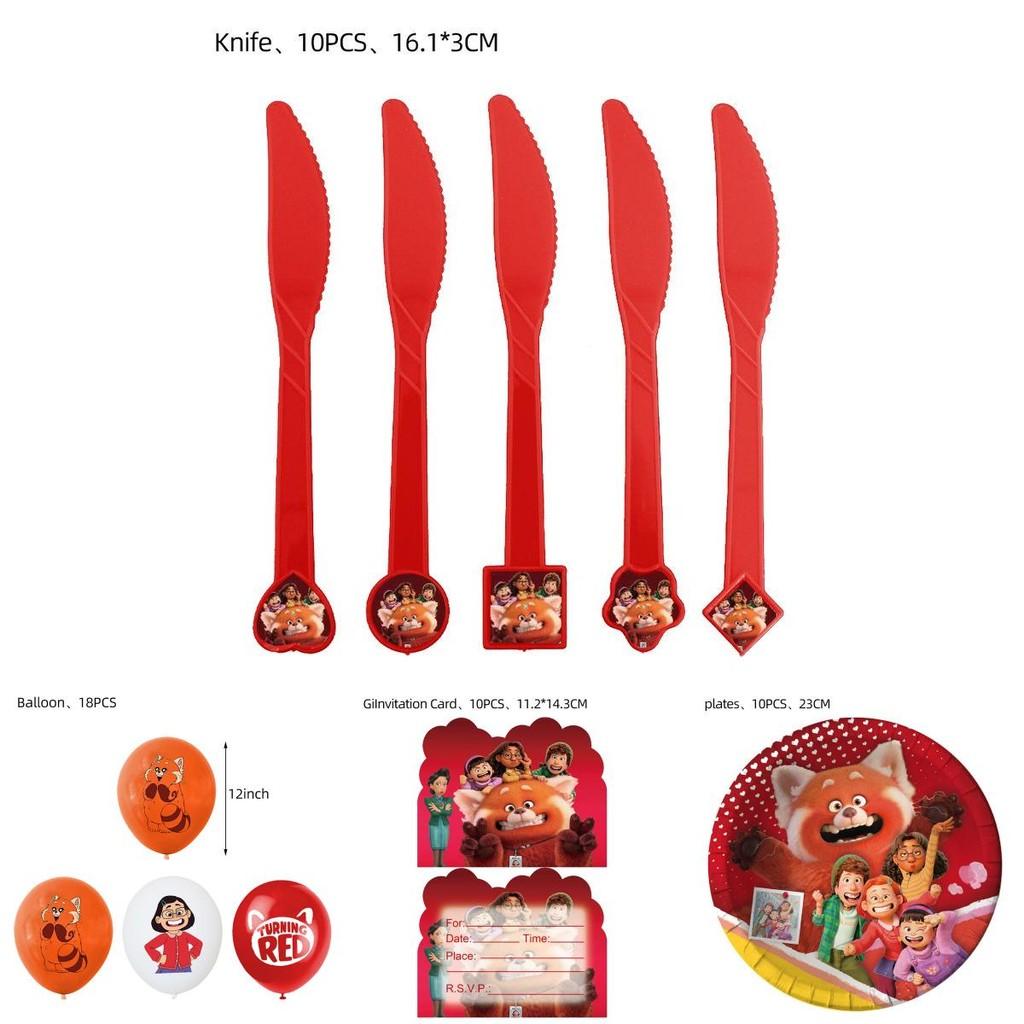 Create A Memorable Turning Red Birthday Party With Durable Decorations And Tableware