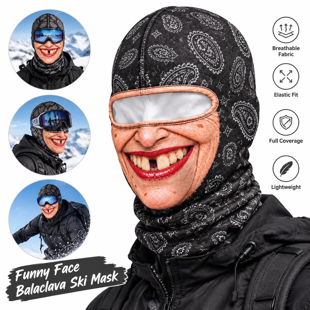 Plná pokrývka hlavy Starý muž Balaclava Maska na obličej Lyžařská maska Kapuce Venkovní/Cyklistika/Žerty/Párty