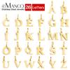 eManco Initial Alphabet Pendant Stainless Steel Charms for Making Necklace Minimalism Accessories Women's Jewelry