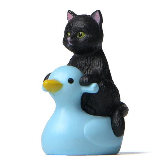 4Pcs Mini Cat Model Detailed Texture High Simulation Decoration Accessories Miniature Cat Animal Model Toy for Kids