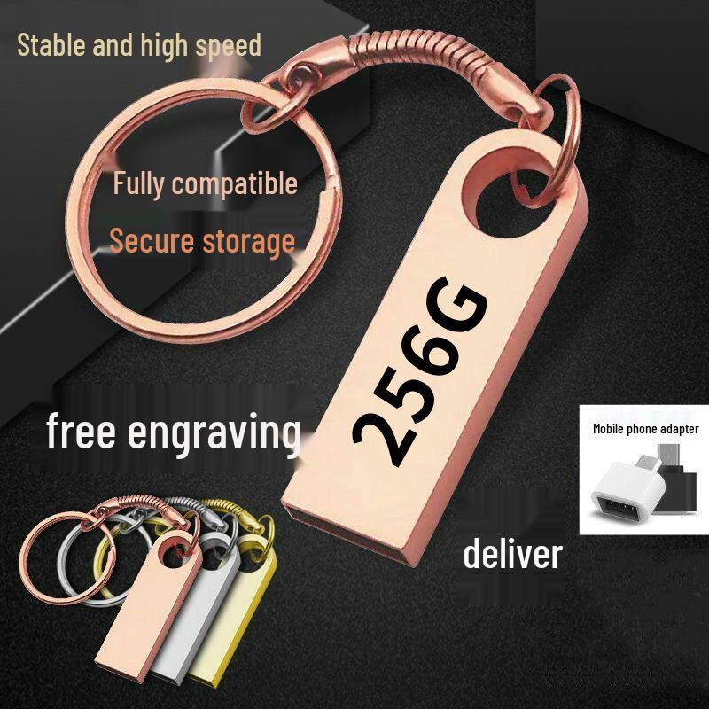 128GB Dual-use High-Speed USB-C Flash Drive for Phones and Computers - Portable Office & Car Gift