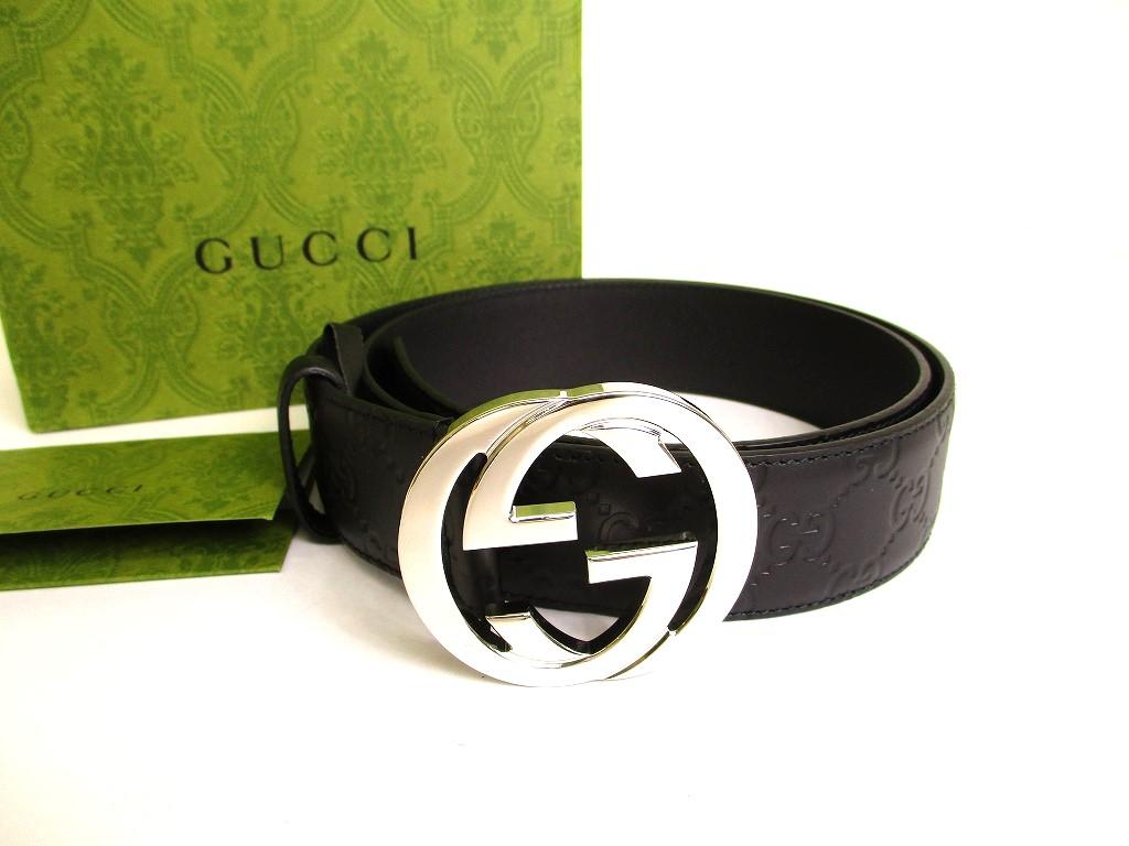 

Автентичний чорний шкіряний ремінь GUCCI з пряжкою G, розмір M №9410, відремонтований
