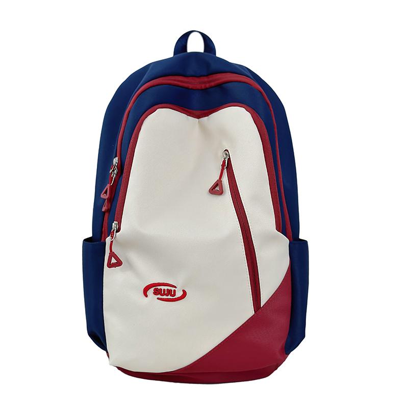 

Рюкзак для ученика младшей школы, контрастный рюкзак, рюкзак в стиле колледжа для девочки темно-синий