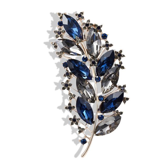 Изысканное мастерство Креативная приветственная сосна Сосна Стразы Ретро Имитация жемчуга Металл Сплав Растение Брошь Ретро Украшения