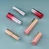 Glänzende metallische Lippenbalsam-Behälter – Leere Lippenstift-Tuben mit Gradient-Roségold-Silber-Finish, nachfüllbare Kosmetikverpackung