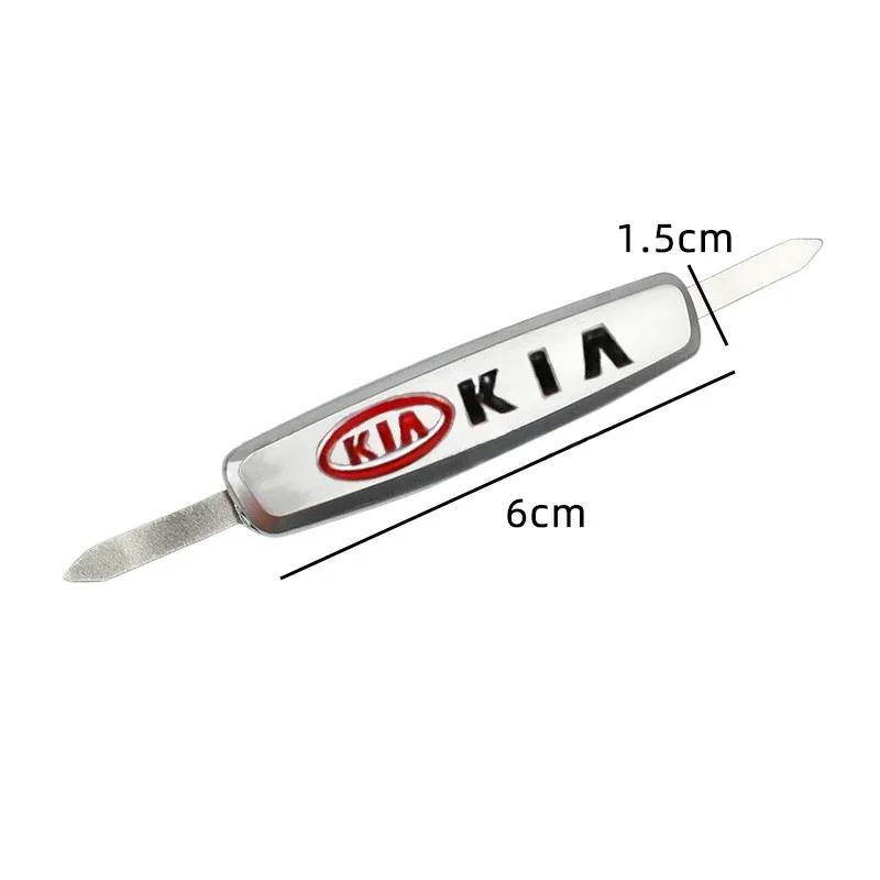Metal Car Logo Buckle Seat Auto Sticker for KIA RIO K2 K3 K5 Pegas Sportage Sorento Soul Optima Forte Borrego Ceed Cerato Carens Xmwcj44