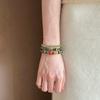 Natural Hetian Jade Beaded Bracelet Retro Niche Temperament Wenwan Bracelet Simple New Chinese High-end Hand Jewelry