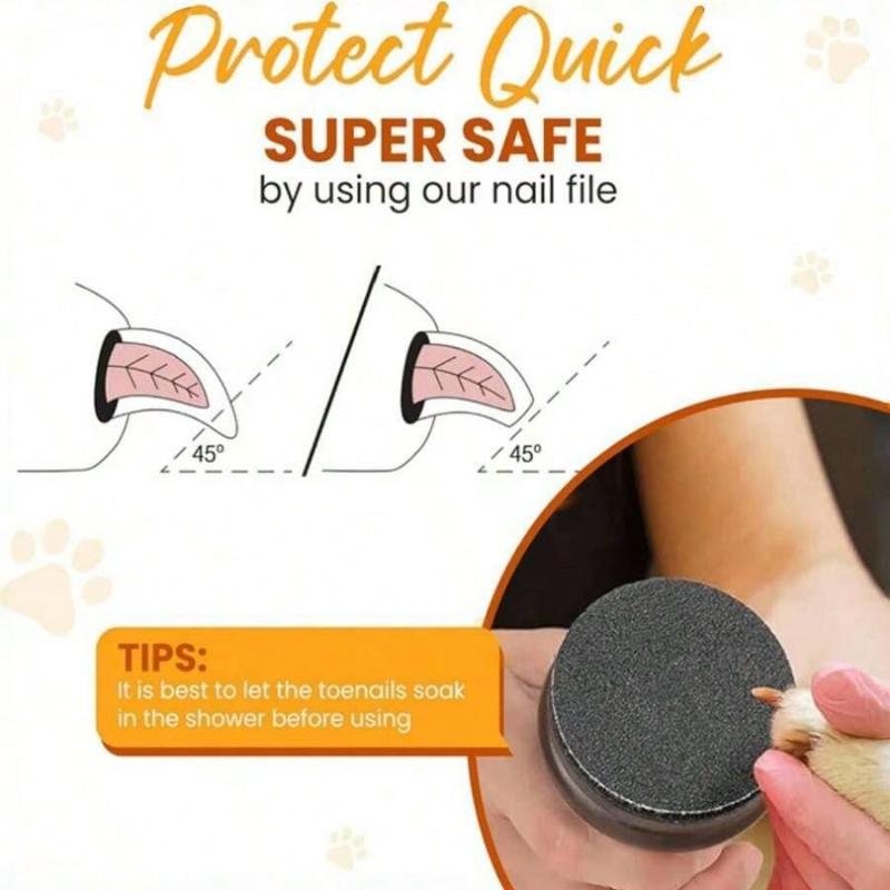 1pc Wooden Pet Nail File, Dog Grooming Tool ,Household Detachable Claw Grinder Nail Scraper,Abrasive Can Be Replaced