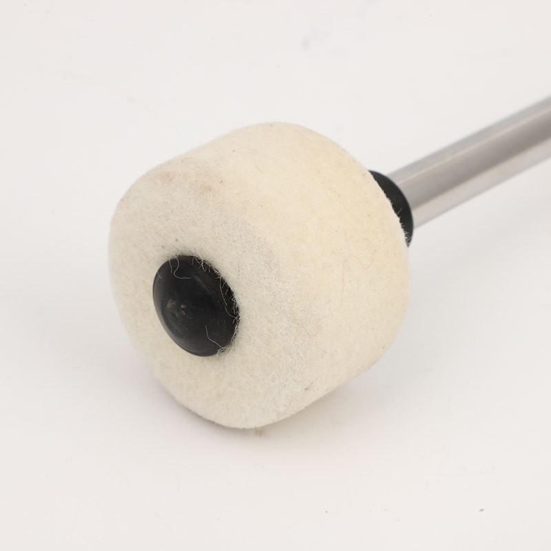 Stainless Steel Bass Drum Mallets with Wool Felt for Marching Band Percussion