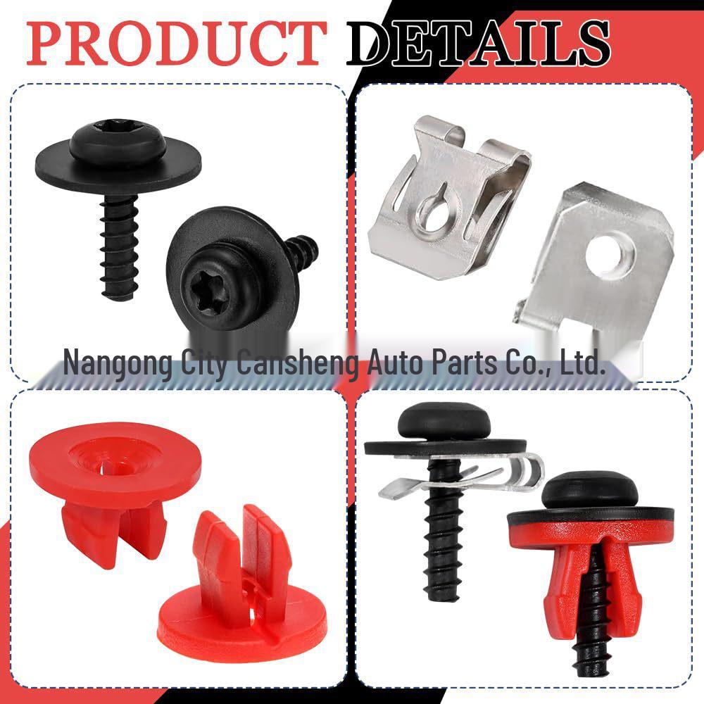 10x T30 Engine Splash Guard & Fender Liner Fasteners for Ford