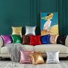 1Pcs Glitter Solid Color Gradient Pillow Cover Living Room Bedroom Sofa Cushion Cover Spring Festival Home Decor Pillow Case