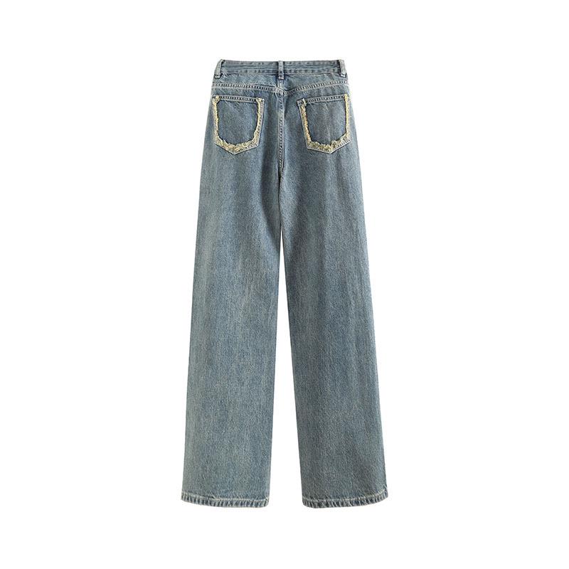 GAGD Women s High-Waisted Straight Leg Jeans - 2023 Spring Trendy Style XL