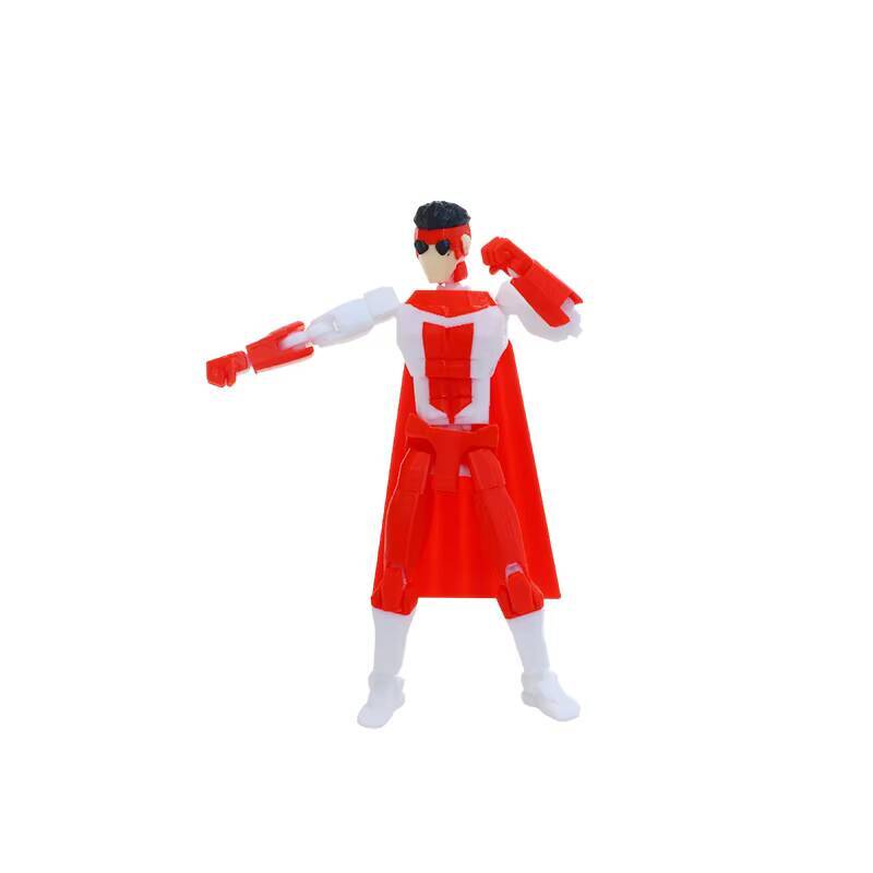 3D Printed Blue-Masked Invincible T13 Dummy13 Multi-Jointed Movable 3D Printed Shapeshift Toys Action Figure Custom Toy