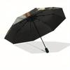 Art Nouveau Fox Wall Decor: Elegant Circular Design for Your HomeUmbrella, Portable 3-Fold Compact Umbrella,Christmas Gift ES552