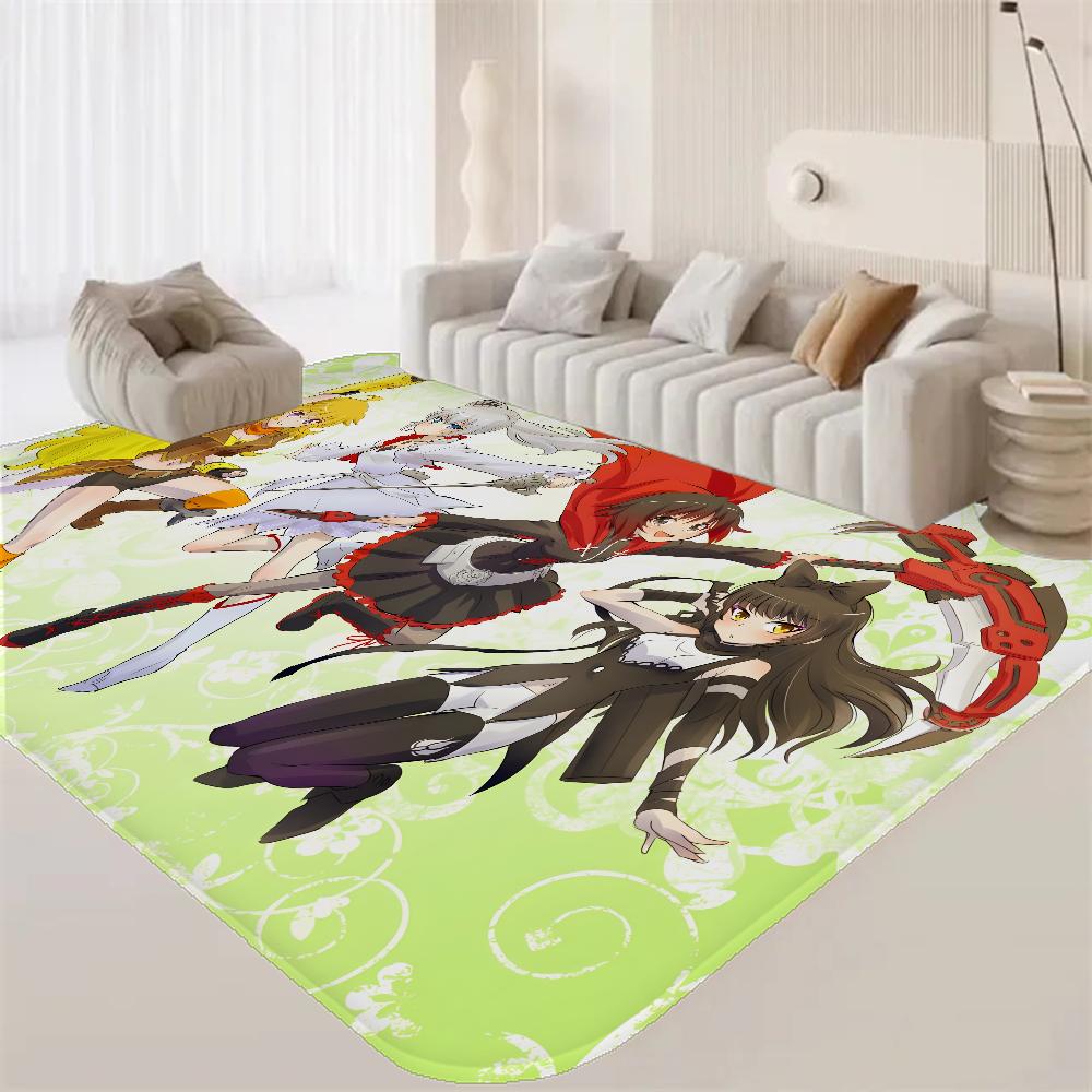 Anime Characters R-RWBY Bathroom Mat INS Style Soft Bedroom Floor House Laundry Room Mat Anti-skid Welcome Doormat