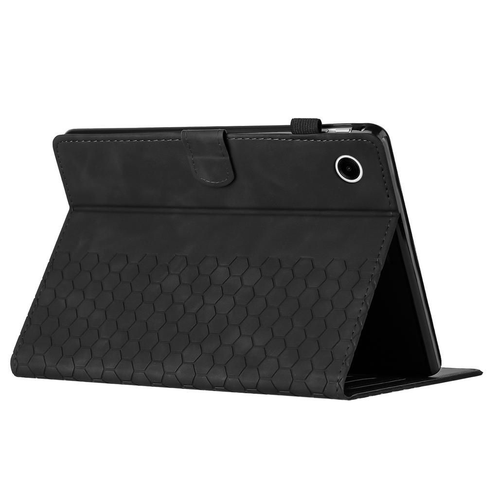 For Samsung Galaxy Tab A9+ Case Honeycomb Printed Leather Tablet Cover with Card Slot