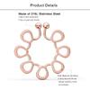 Lcolyoli 6 Pair Dummy Comforter Piercing Jewelry Adjustable Clip Nipple Ring Stainless Steel Non-Piercing Nipple for Women