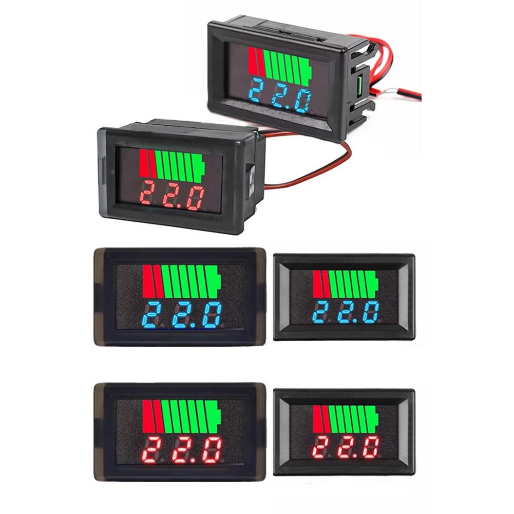 Motorsykkel Voltmeter Spenningsenhet Digital Elektrisk Bil