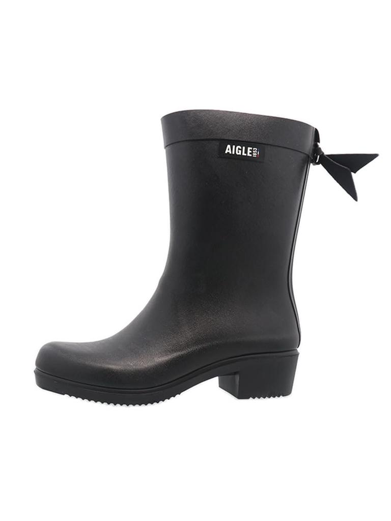 Rain Boots Milica Mid Rubber Boots Black [Aigle] [Official]