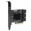Expansion Card PCIE to 6Port SATA3.0 Hard Disk 6G PCIE3.0 GEN3 4X Interface Hub Adapter