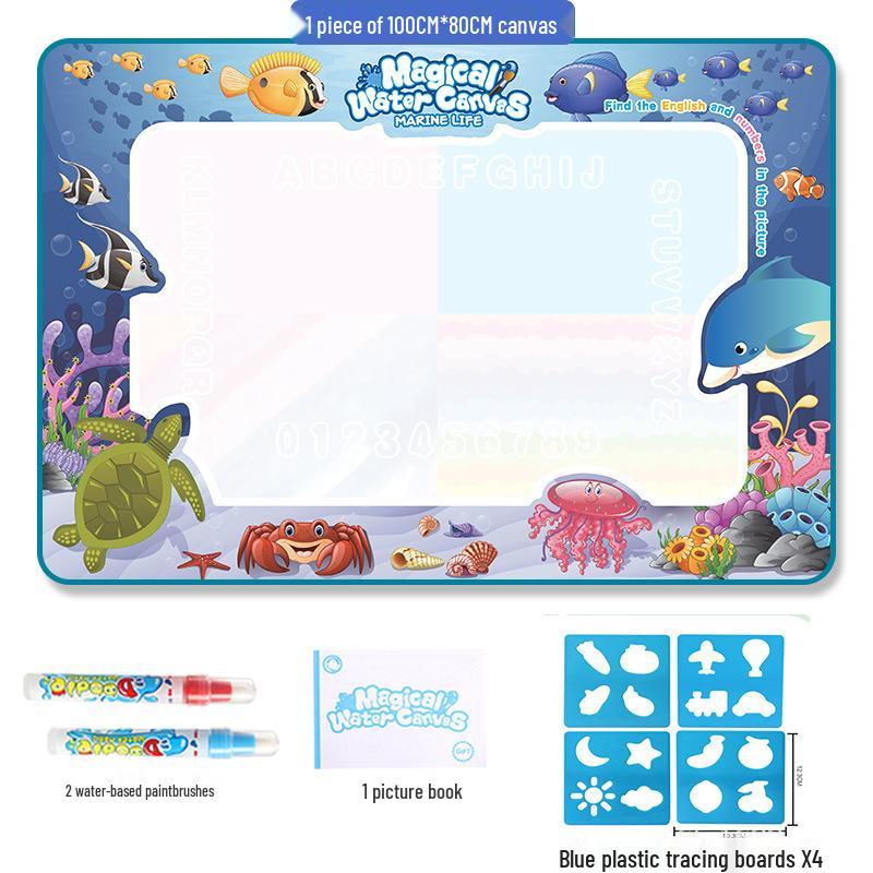 Magic Water Drawing Canvas: Large Creative Doodle Blanket for Kids