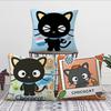 Cute Cartoon Art Chibi Cat C-Chococat Sro Comfort Soft Hogar Pillowcase For Sofa Living Room Bed Home Decor Protective Covers