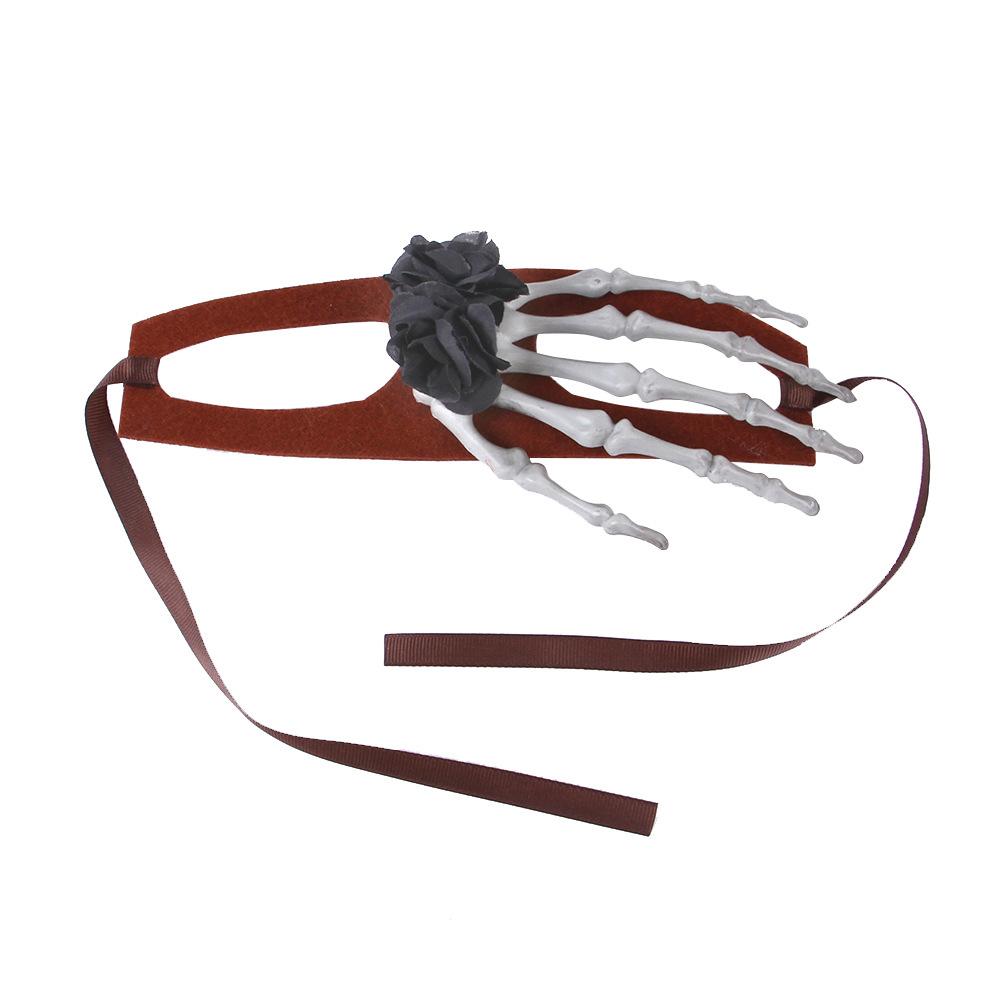 

Головной убор для домашних животных на Хэллоуин, модный, забавный, инновационный головной убор для собак на Хэллоуин для вечеринки в честь Хэллоуина, косплей Black Flower M